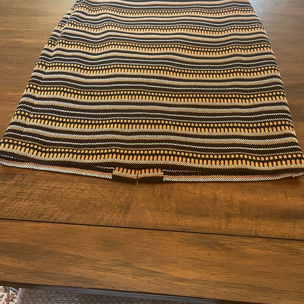 Striped Brown and Black Women's Skirt